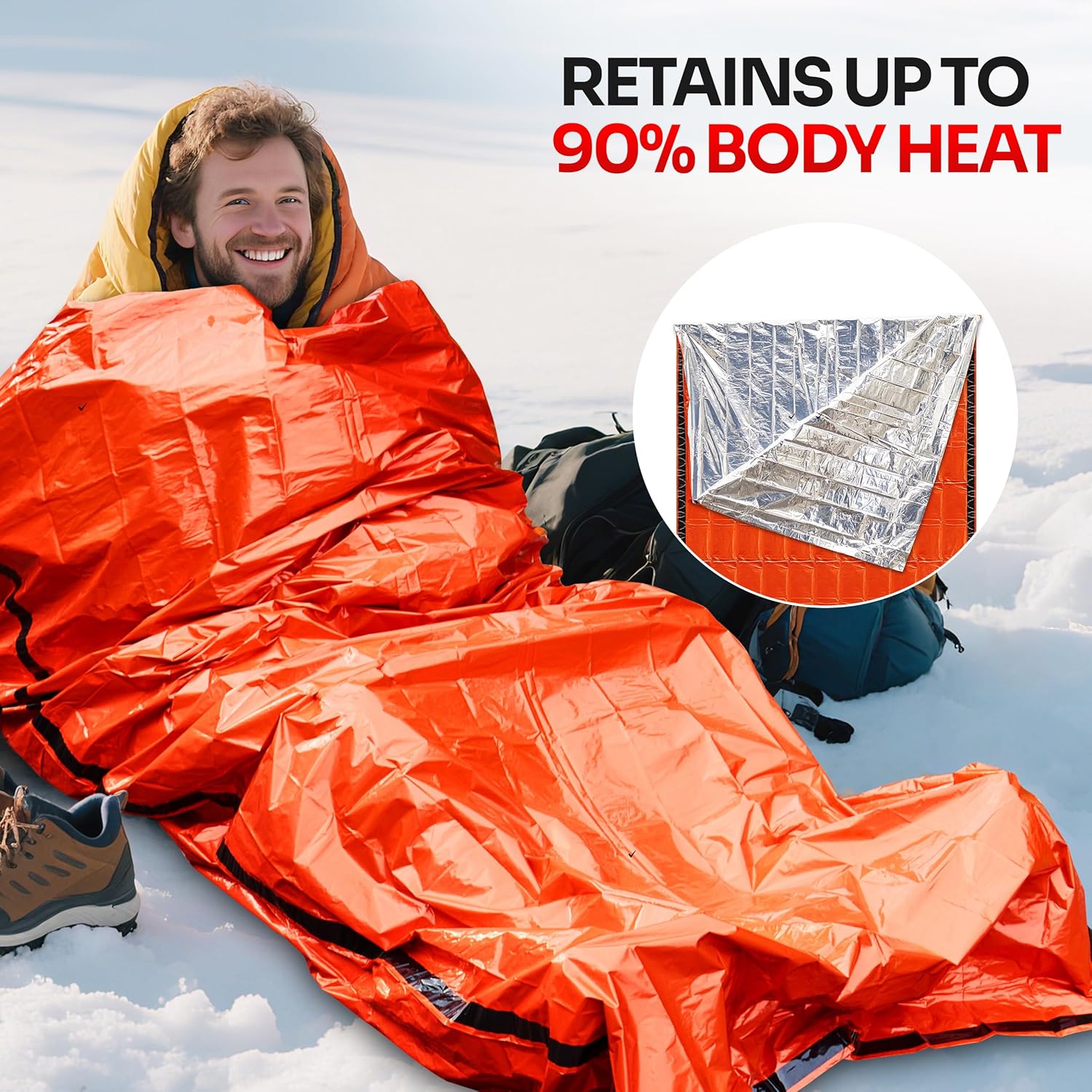 Emergency Mylar Tent - Acil Durum Uyku Tulumu, Hayatta Kalma