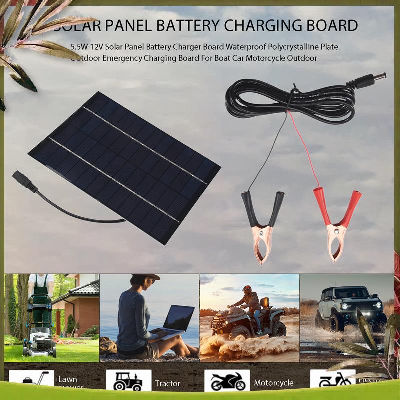 AB98-5.5W 12V güneş paneli pil - Solar Emergency Charger incelemesi ve fiyatı