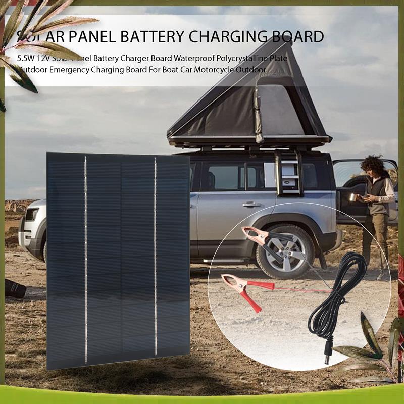 AB98-5.5W 12V güneş paneli pil - Solar Emergency Charger incelemesi ve fiyatı
