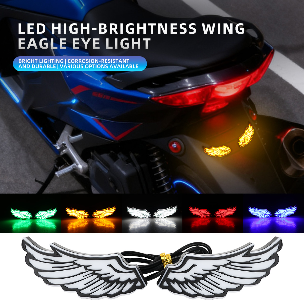 1 Çift Motosiklet Melek Kanatl - Sos Light Strobe incelemesi ve fiyatı