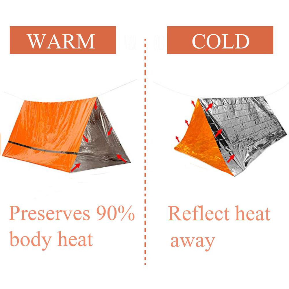 2 kişi Acil Barınak Bivy hayat - Emergency Mylar Tent incelemesi ve fiyatı