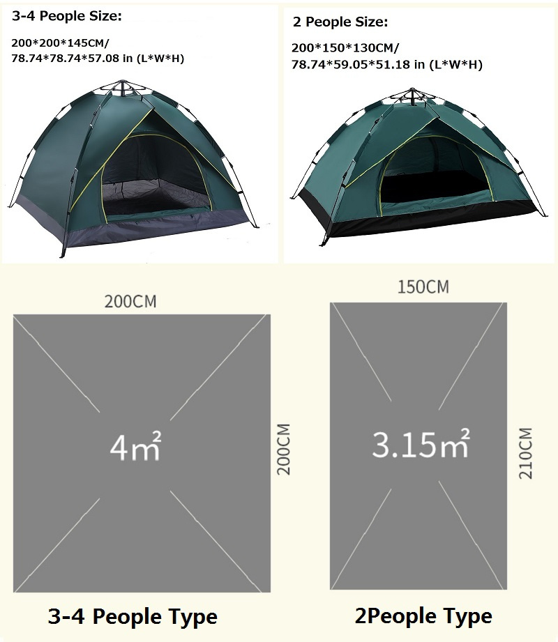 1-2/3-4 kişi tam otomatik kamp - Emergency Mylar Tent incelemesi ve fiyatı